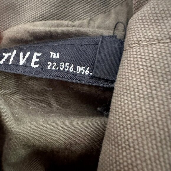 NICE COLLECTIVE Womens Jacket Chore Utility Army Green Zip Up Military - Picture 8 of 16